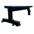 Flat Bench Black with Wheels - DirectHomeGym