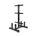 Vertical Olympic Plates and Bar Rack - DirectHomeGym