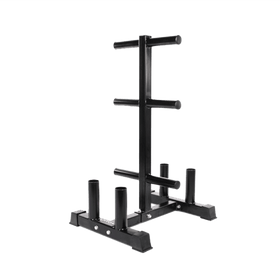 Vertical Olympic Plates and Bar Rack - DirectHomeGym