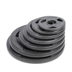 Tri-grip Cast Iron Weight Plates (1.25KG - 20KG) - Olympic Size - DirectHomeGym