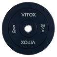 Black Bumper Plates with Colored Word Markings (5KG  to 25KG) - DirectHomeGym