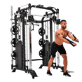 Massfit G7 Pro Functional Trainer, Power Rack, Smith - DirectHomeGym