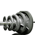 Competition Cast Iron Weight Plates (2.5lb - 45lb) - Olympic Size - DirectHomeGym