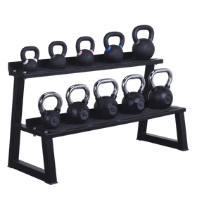 Kettlebells Storage Shelf Rack (2 Tier) - DirectHomeGym