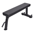 Flat Bench Black with Wheels - DirectHomeGym