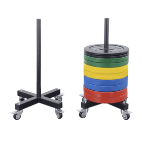 Mobile Vertical Olympic Plates Storage Rack - DirectHomeGym