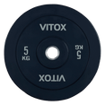 Black Bumper Plates with Colored Word Markings (5KG  to 25KG) - DirectHomeGym