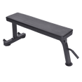 Flat Bench Black with Wheels - DirectHomeGym